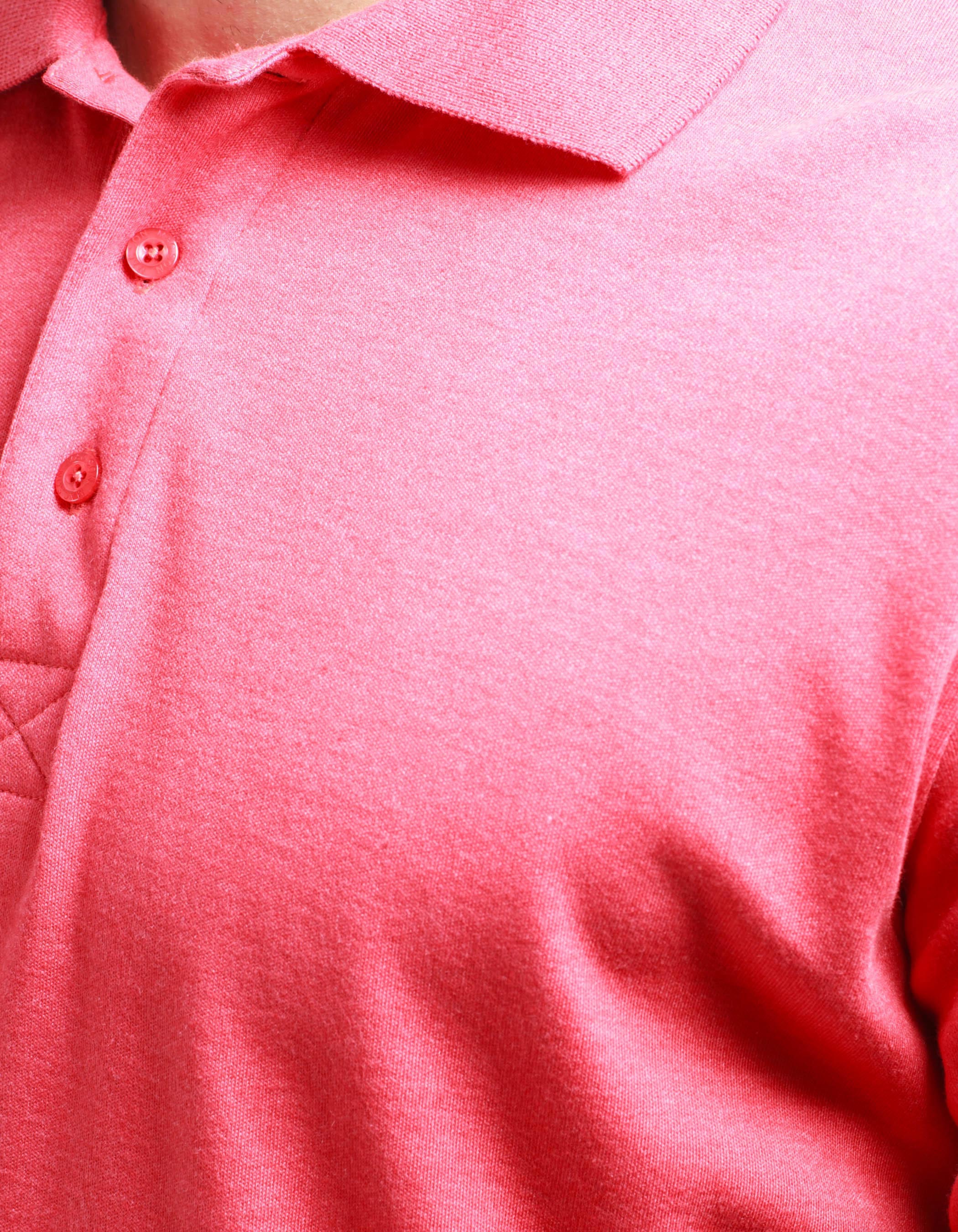 Polo Effet Delave Couleur Corail