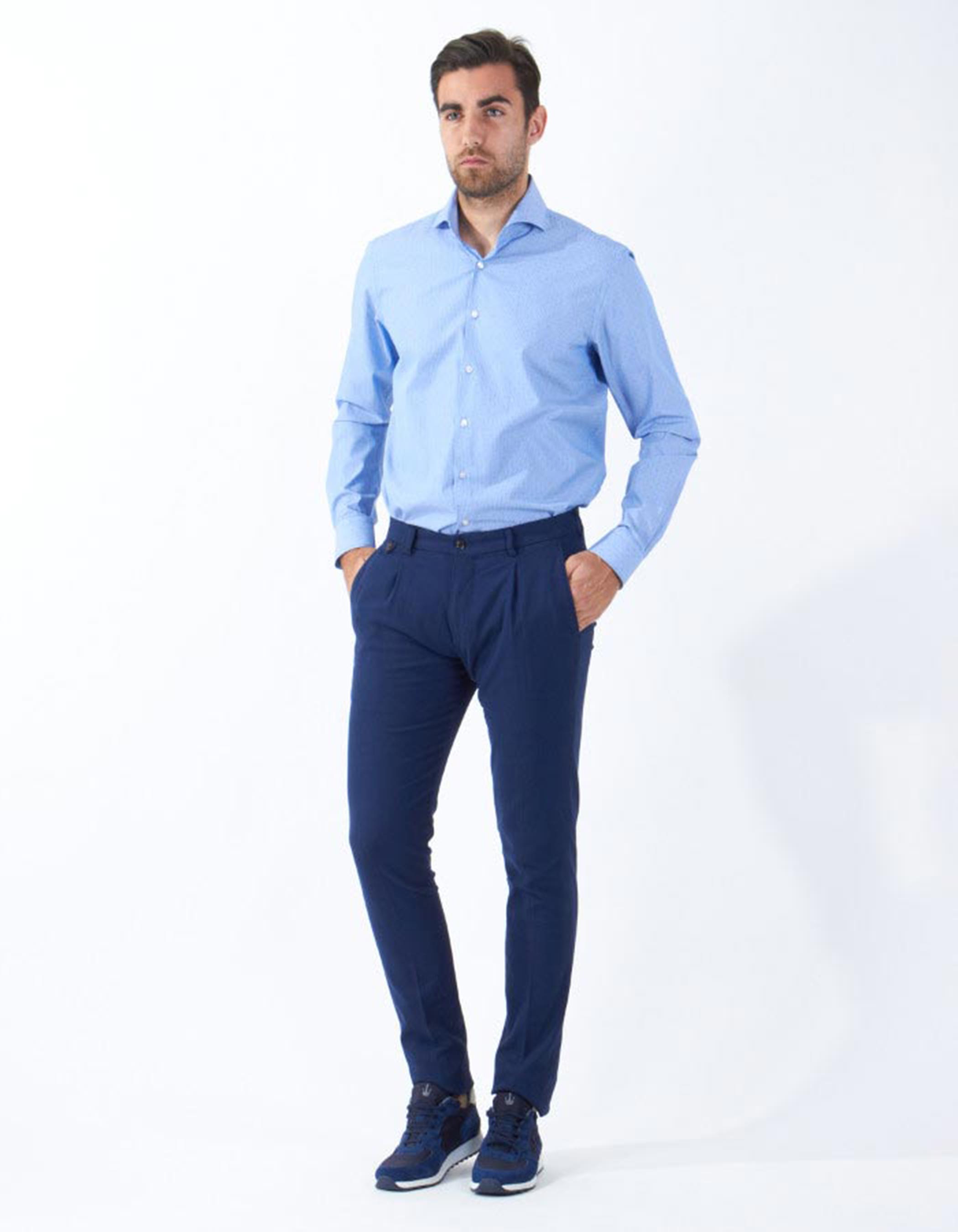 Rugido cavidad presupuesto Pantalón de semi-vestir azul marino