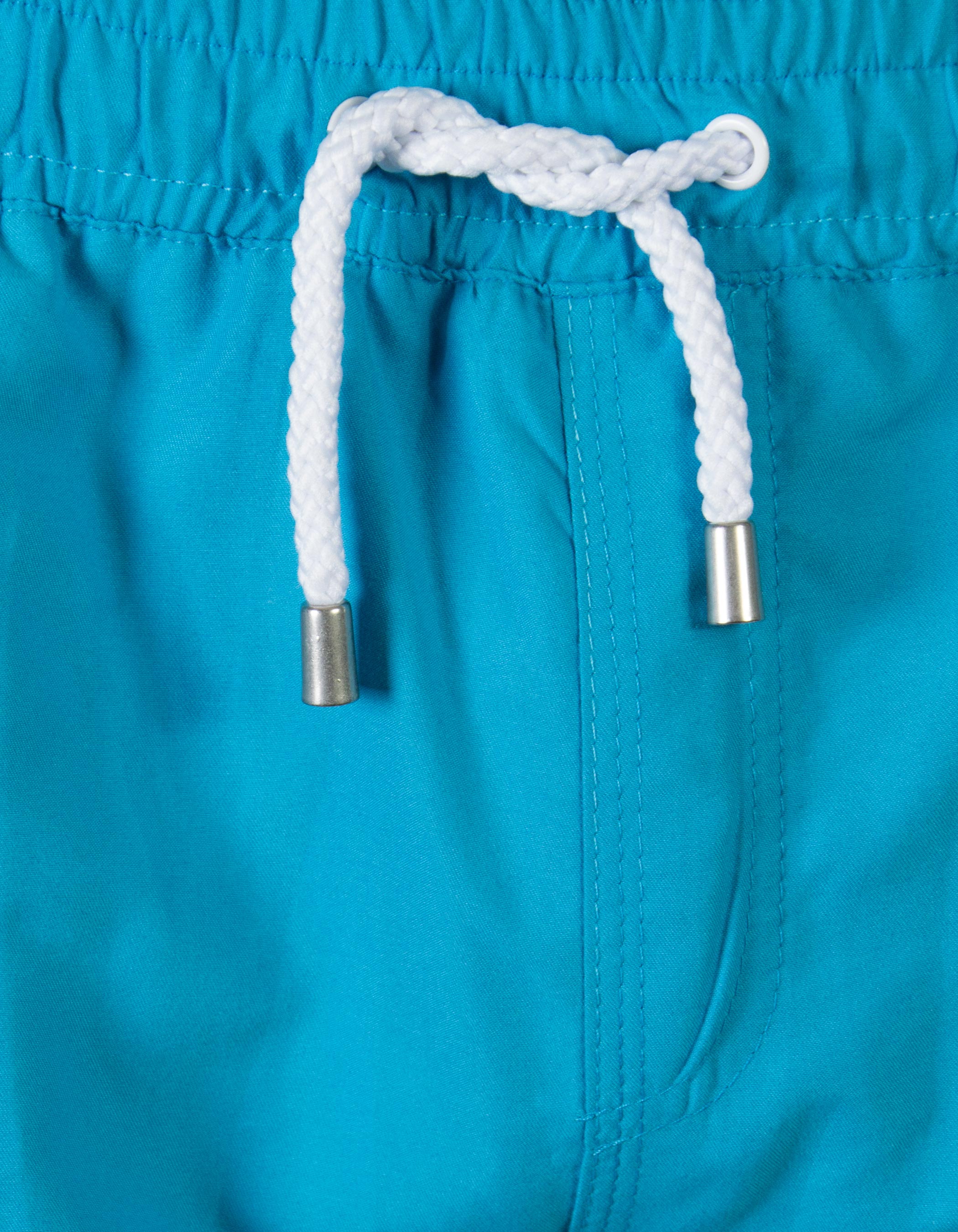 Plain blue swimsuit with logo 1