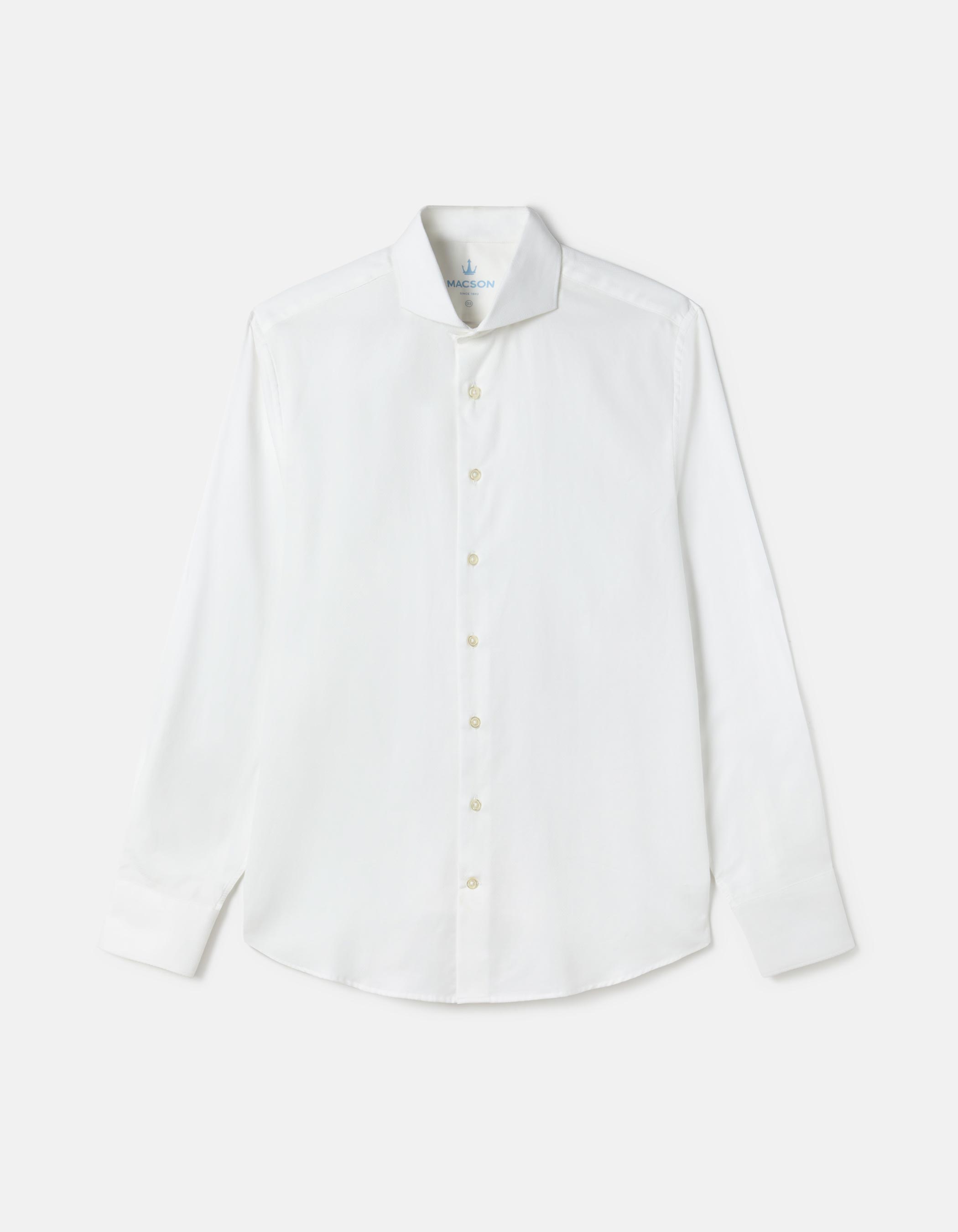 Camisa blanca de textura