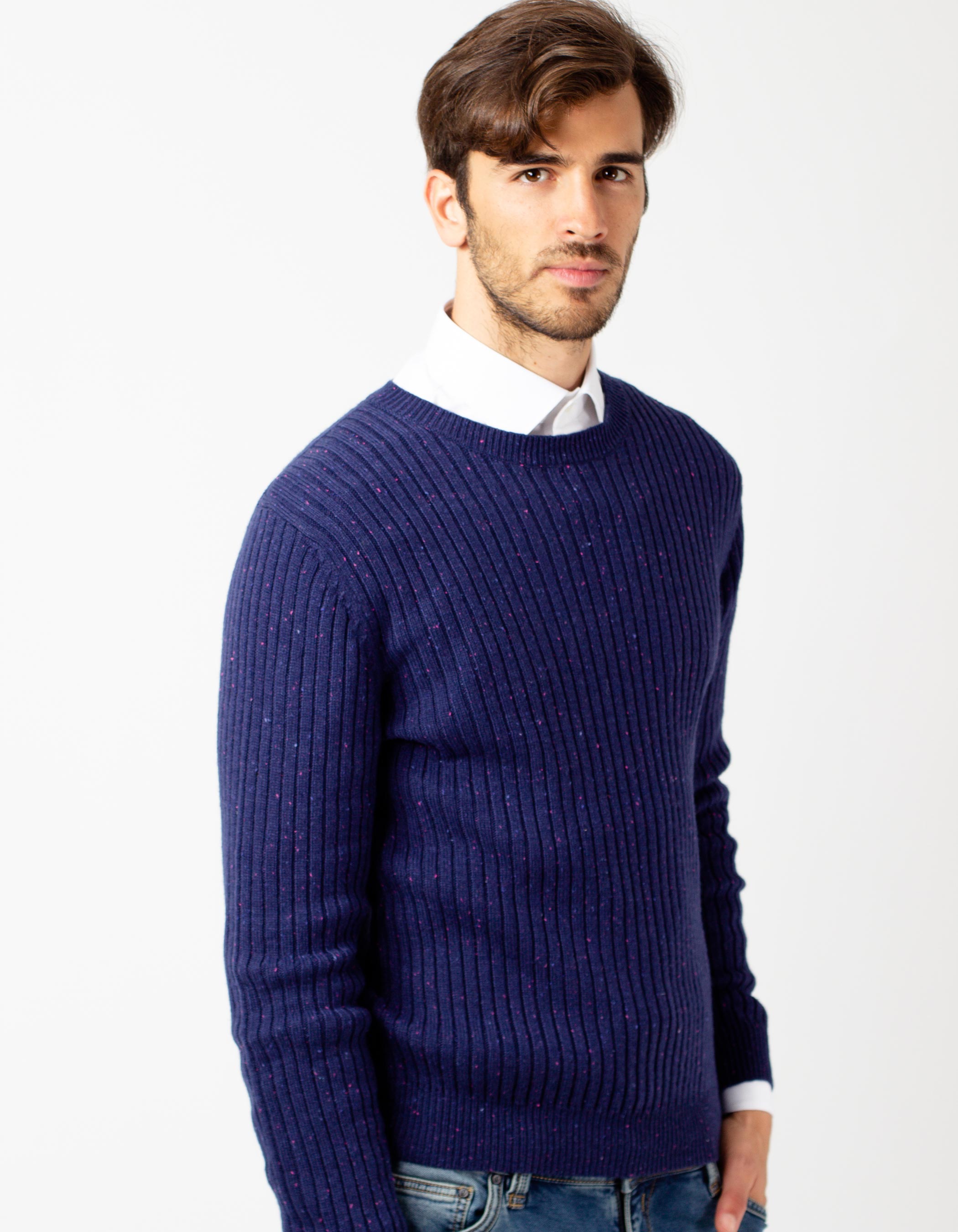 navy lambswool jumper