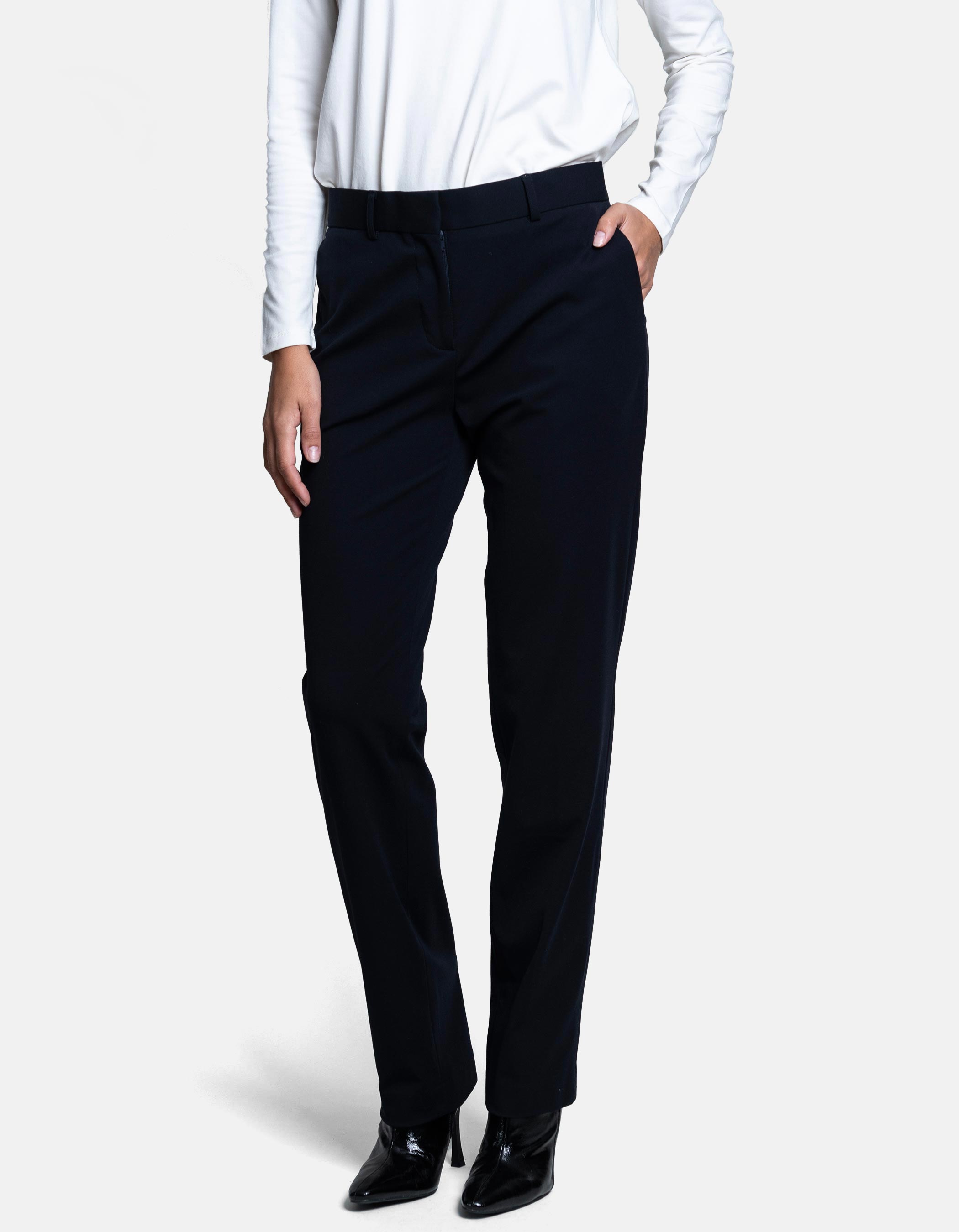 pantalon recto cintura alta