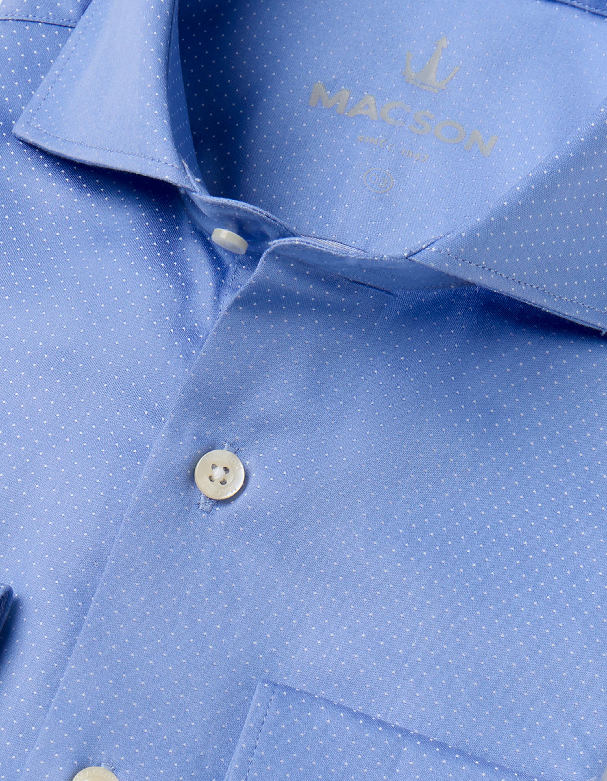 Camisa de micropuntos azul claro 2