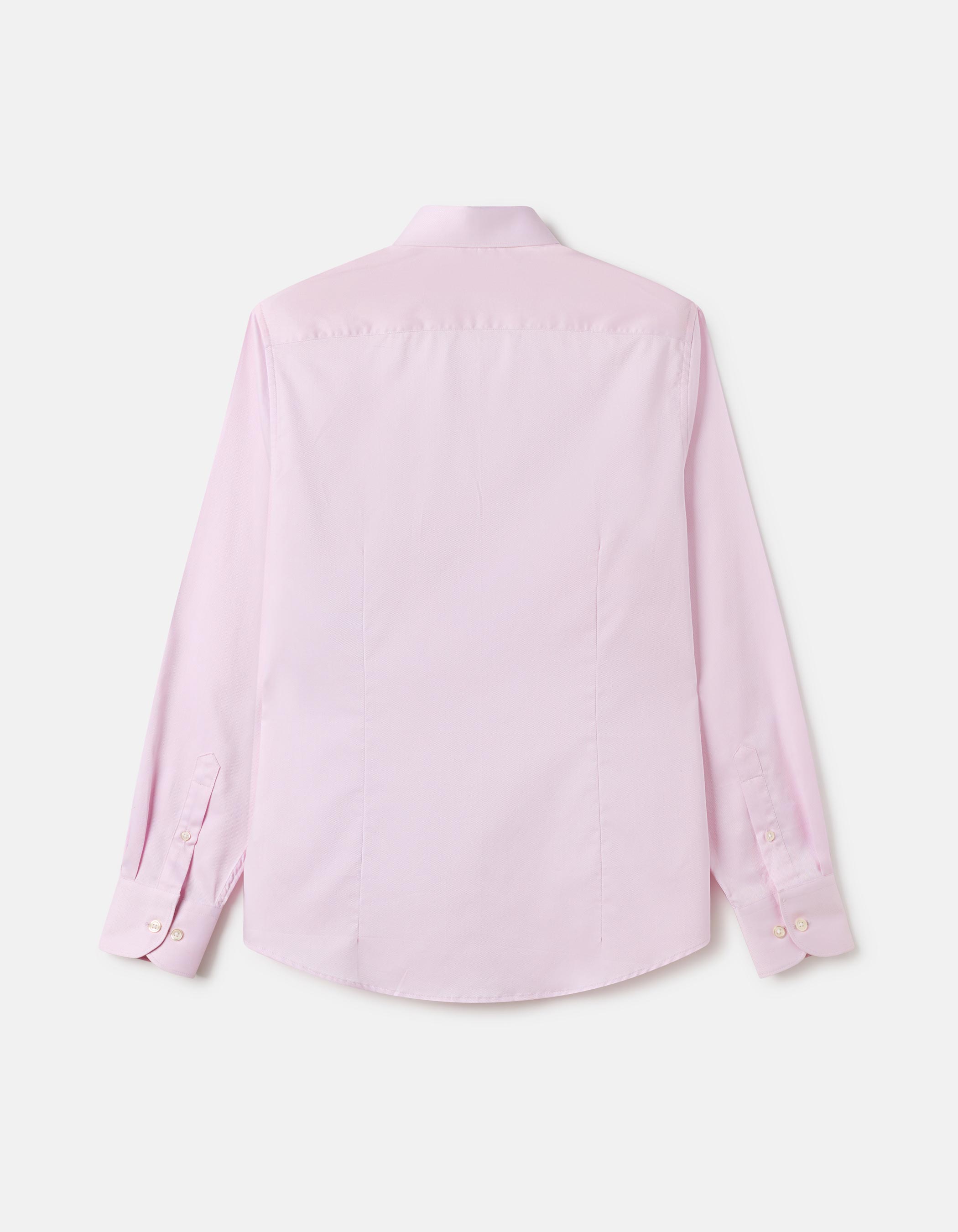 Pink rhombus micro-structured shirt 1