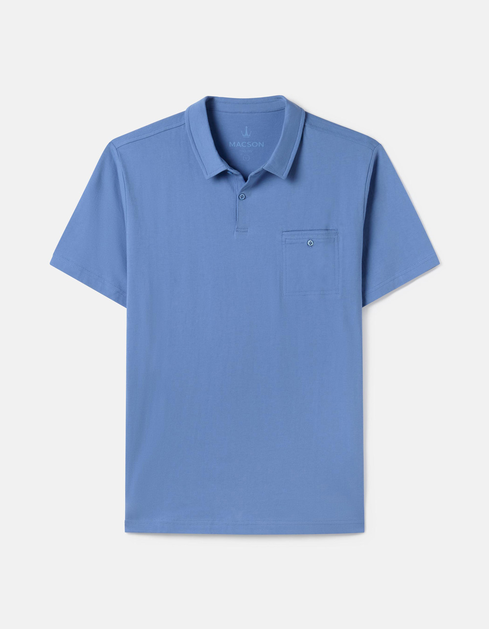 Royal blue pocket polo shirt