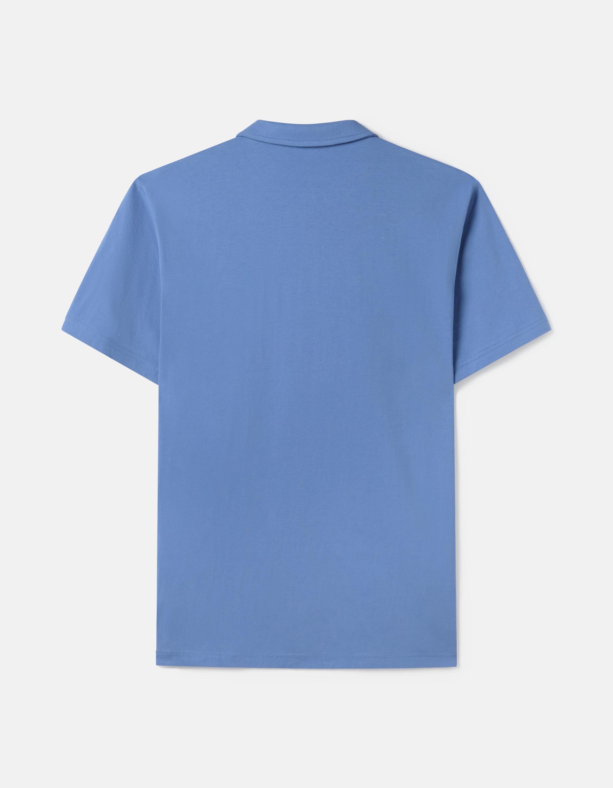 Royal blue pocket polo shirt 1