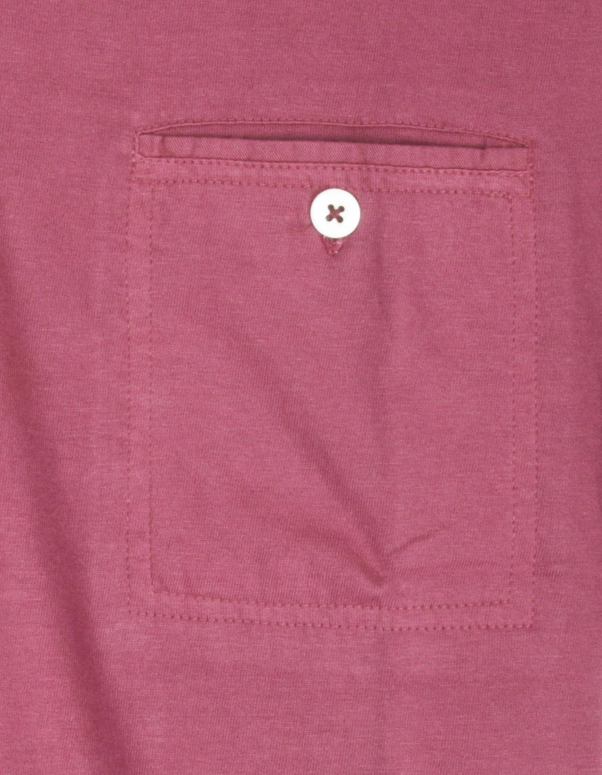 Maroon pocket polo shirt 3