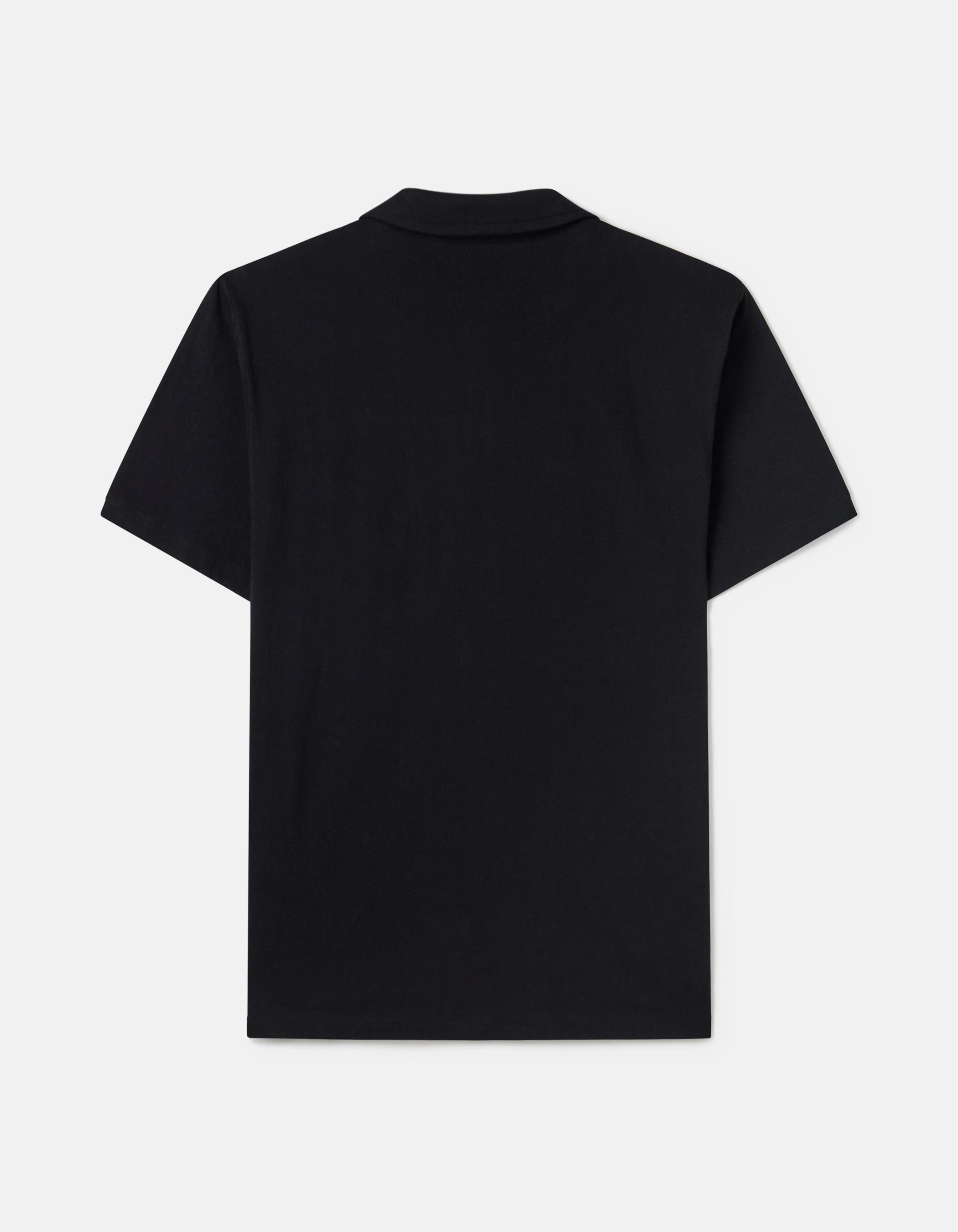 Black pocket polo shirt 1
