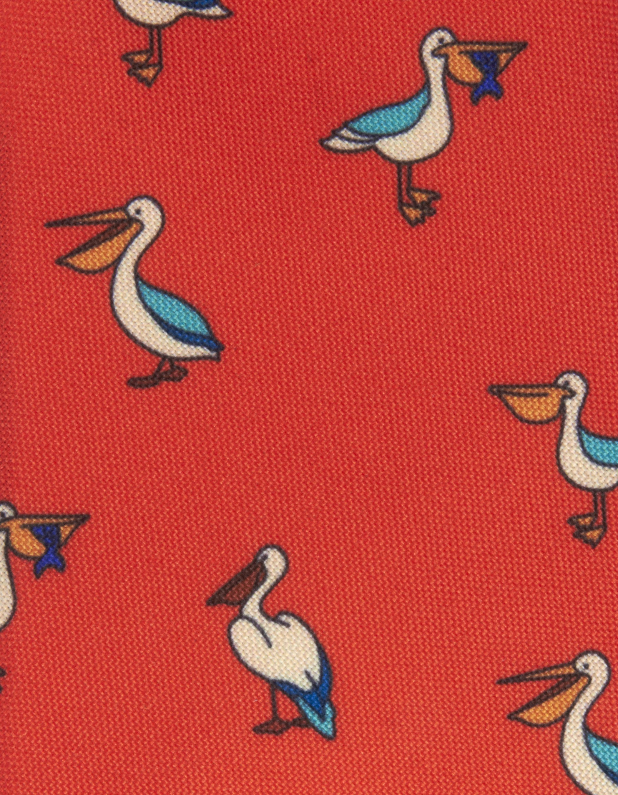 Red pelican tie 1
