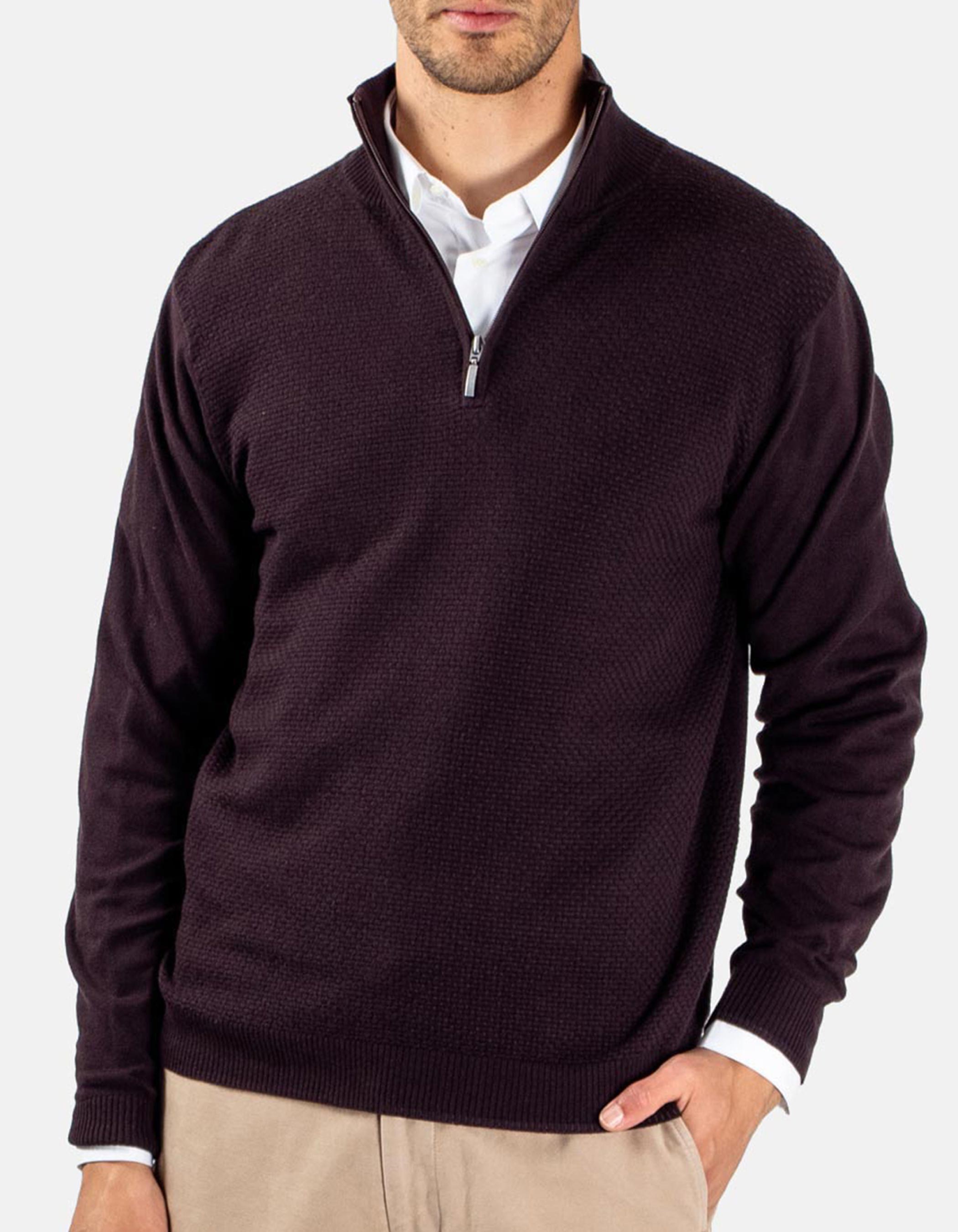 100% cotton sweater zip 1