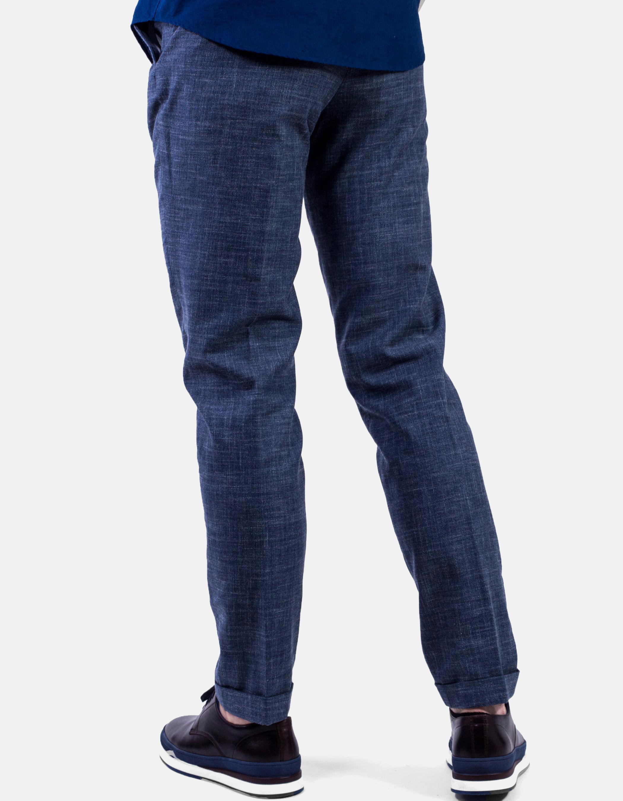 French pocket blue trousers
