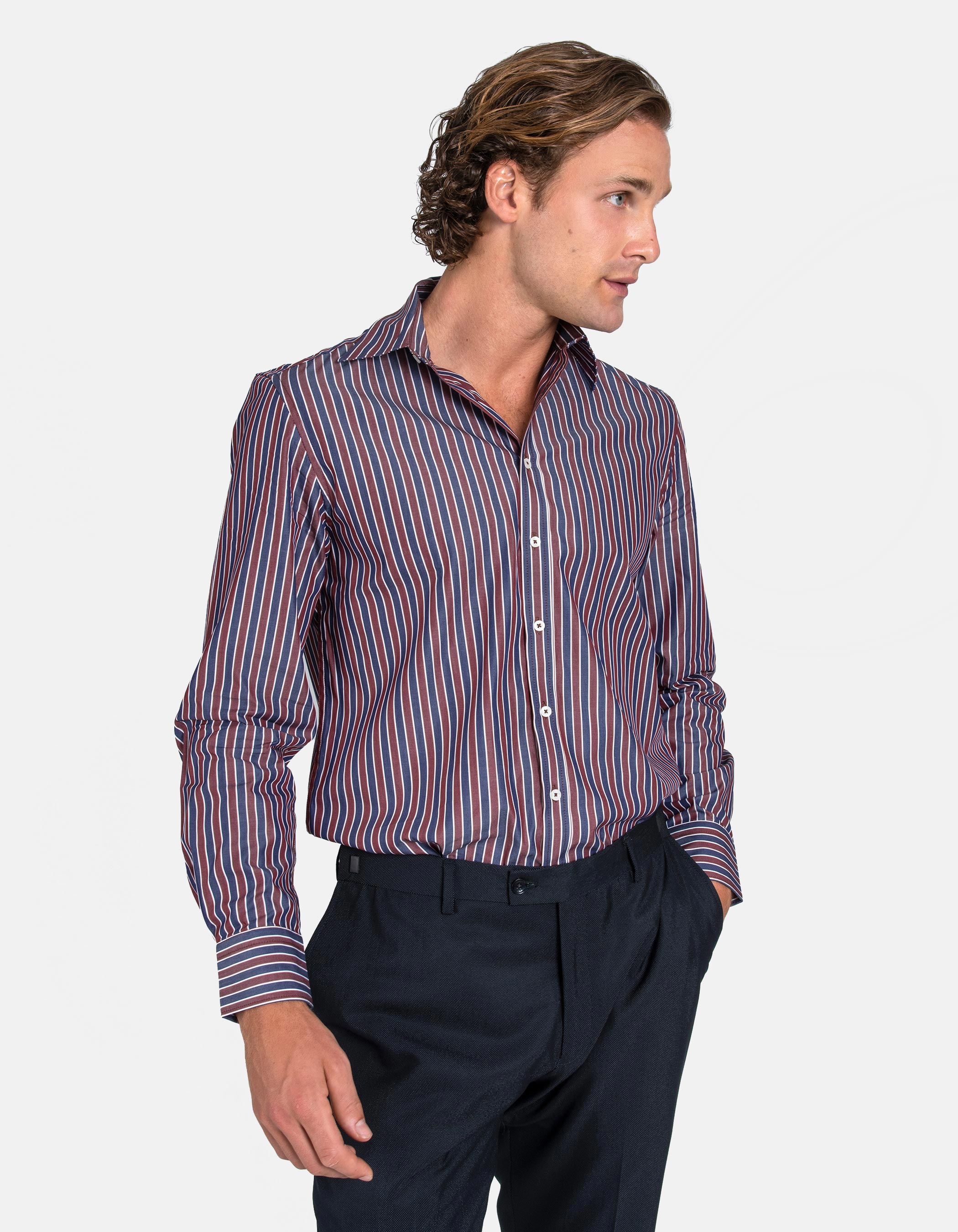 100% cotton striped shirt
