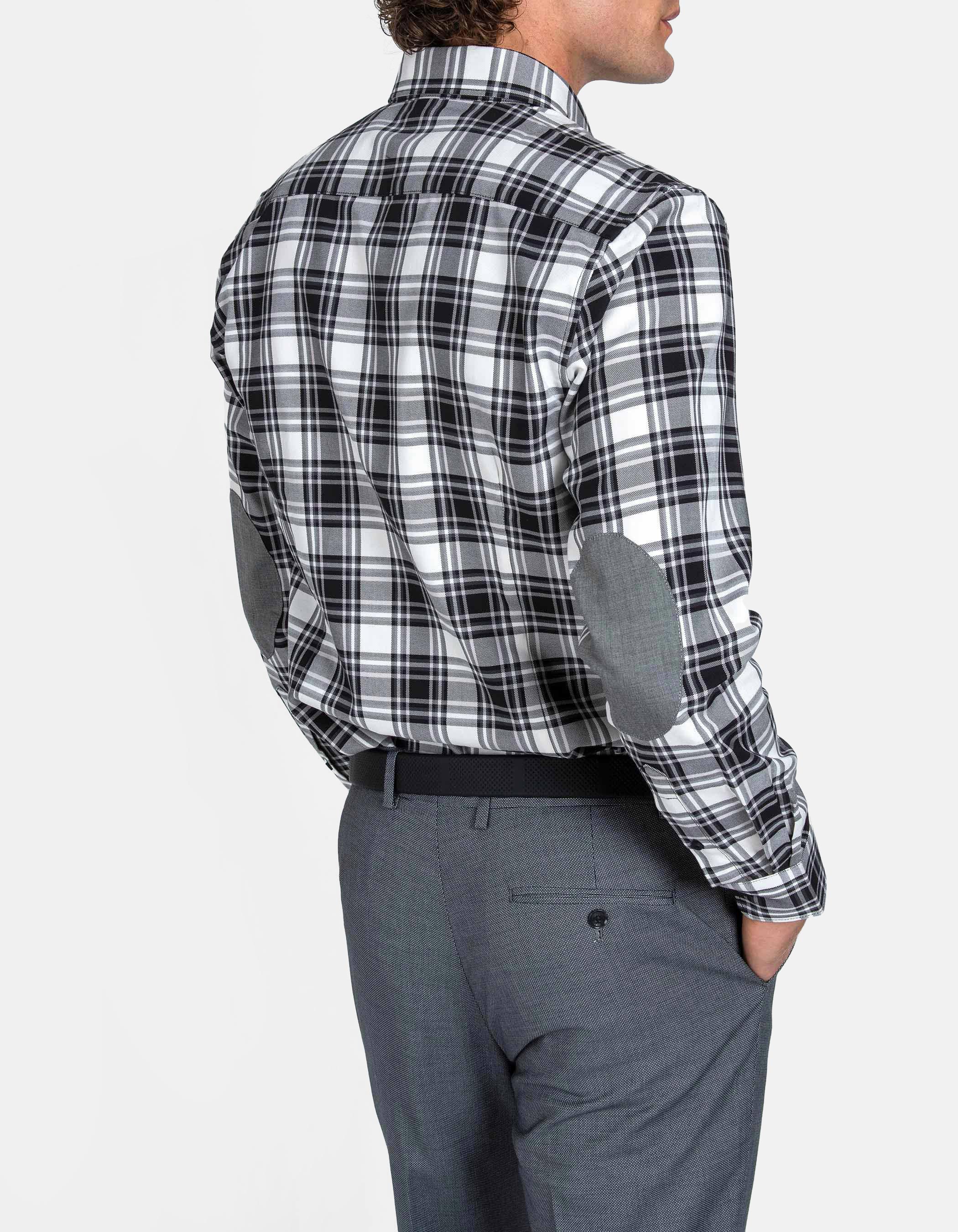 Checked shirt elbow patches 1