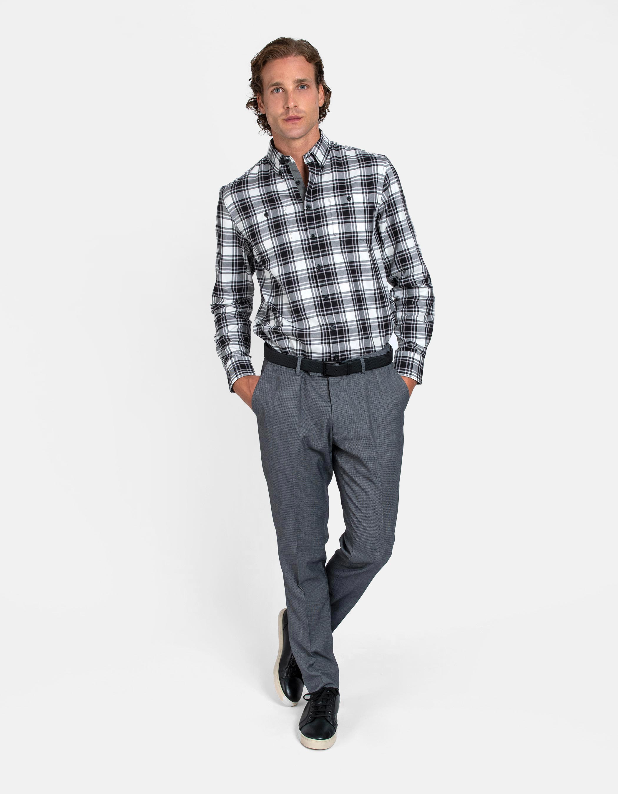 Checked shirt elbow patches 3
