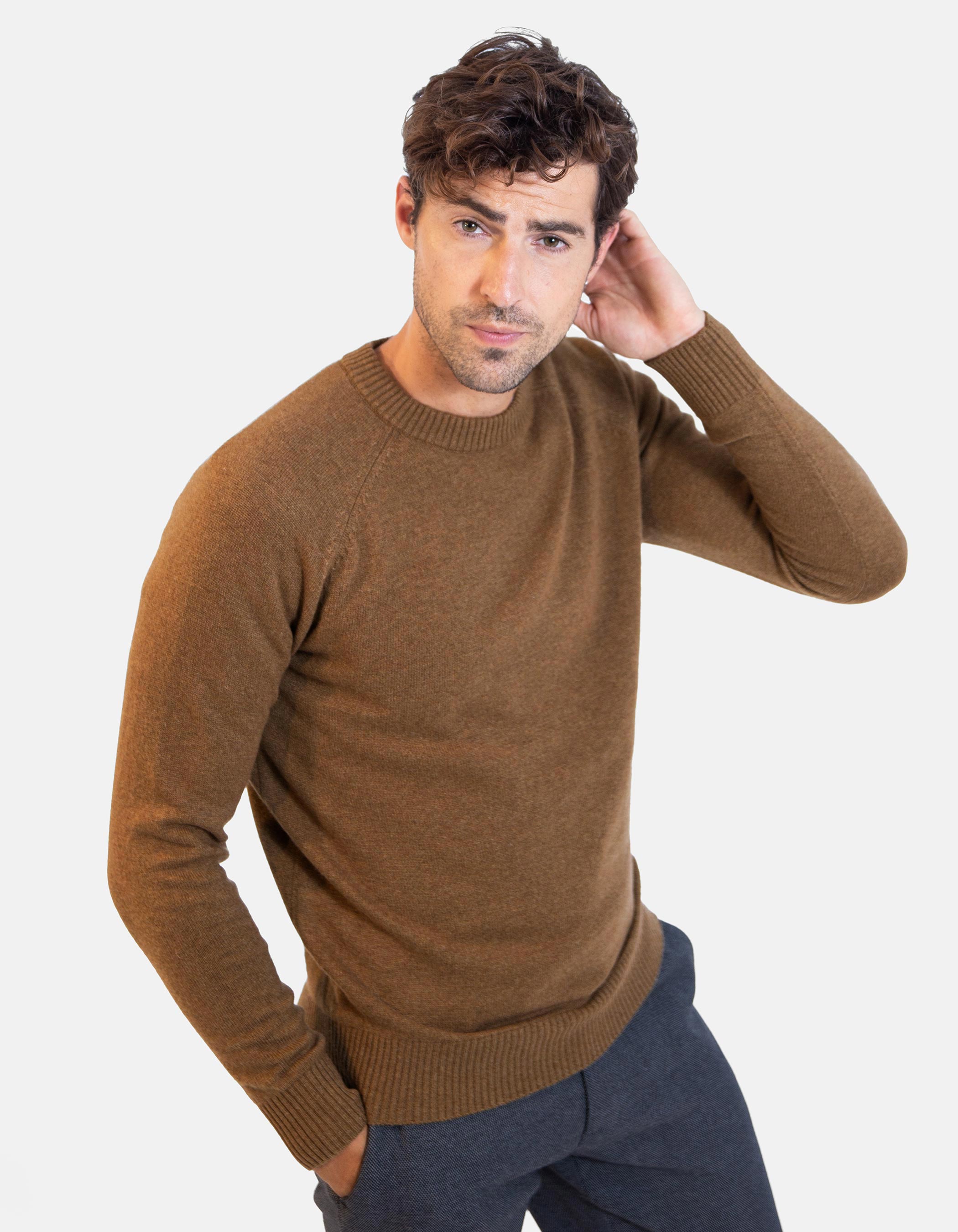 Textured wool blend jumper 1