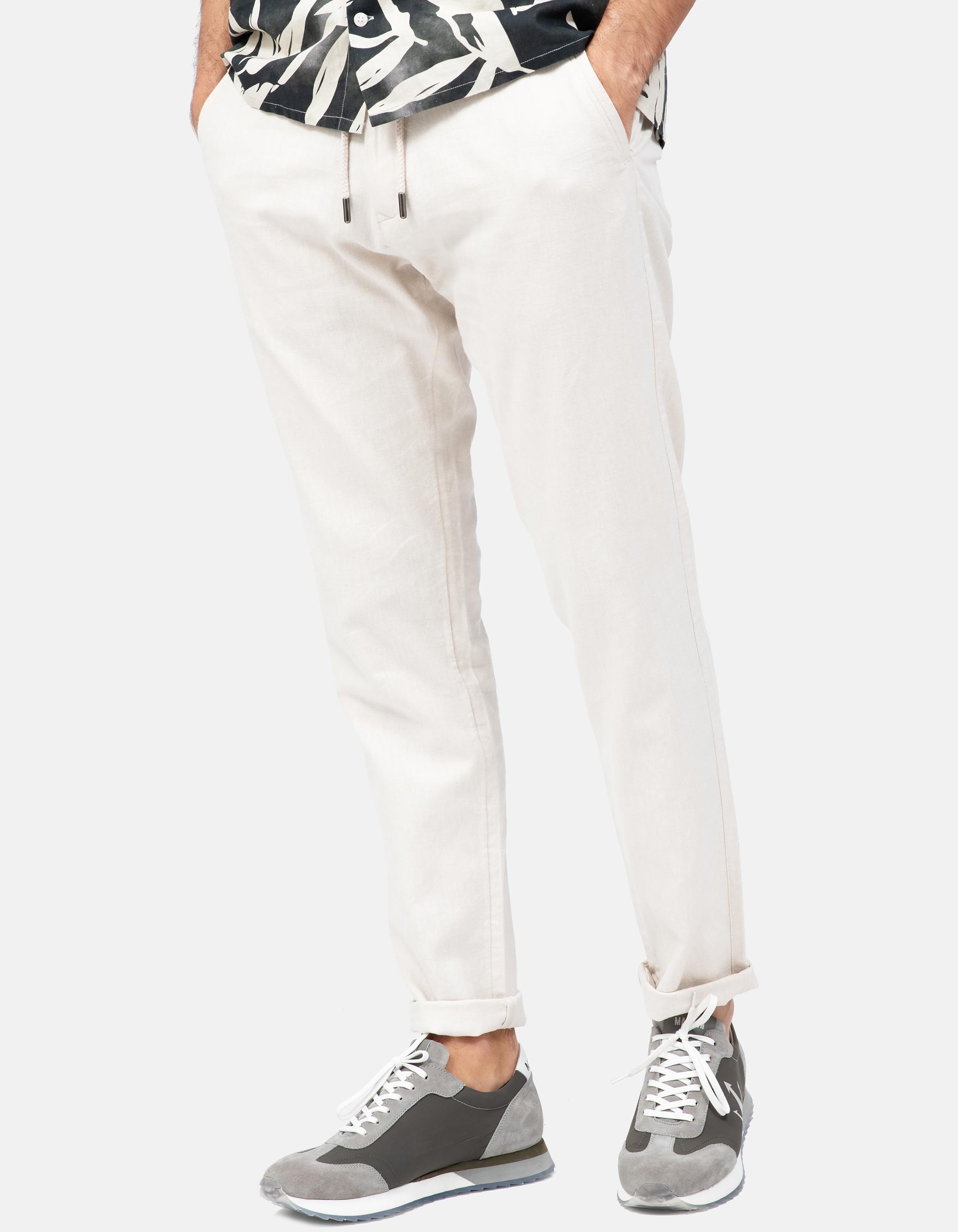 Pantalon jogger lino algodón
