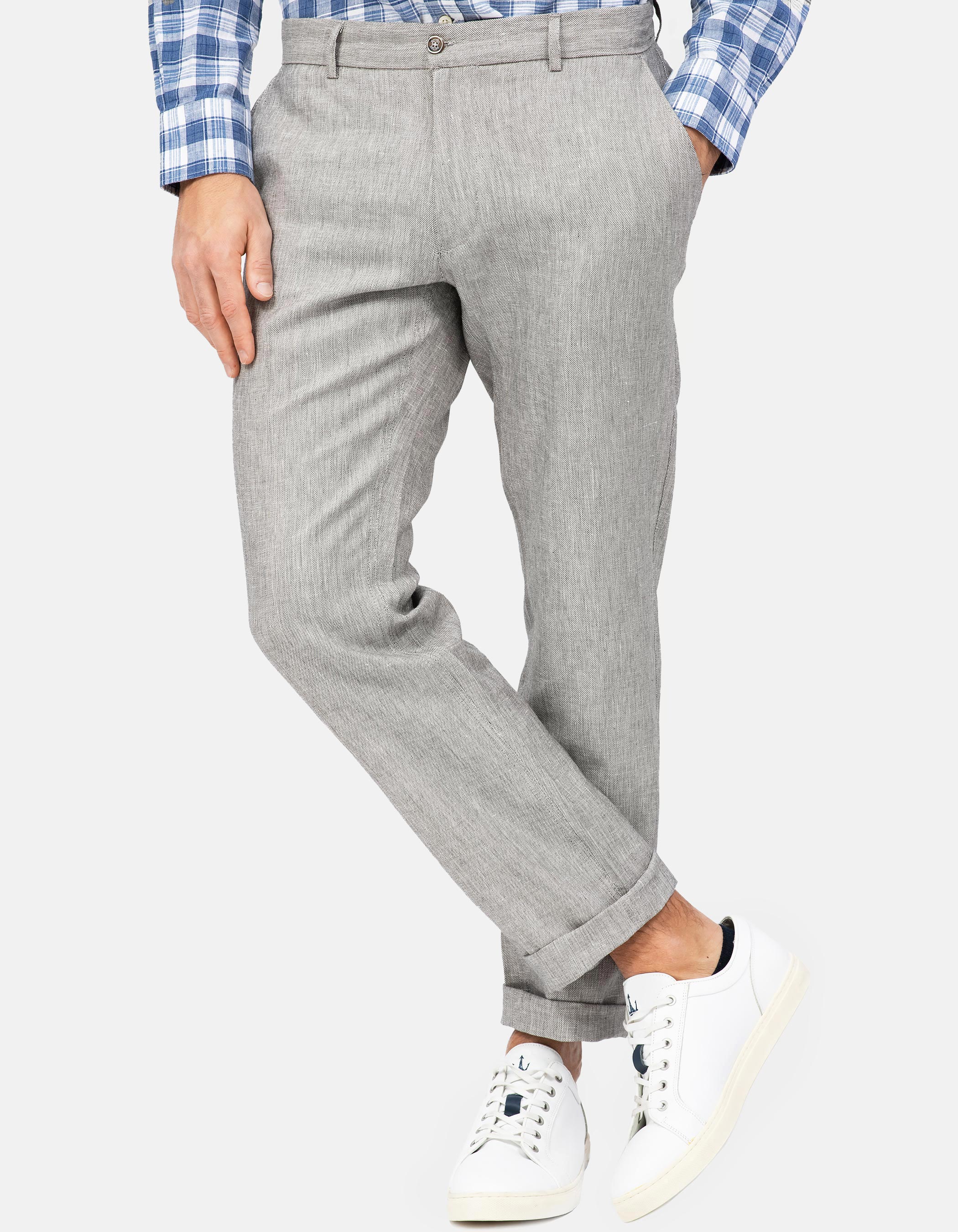 Lightweight plain dress trousers 4