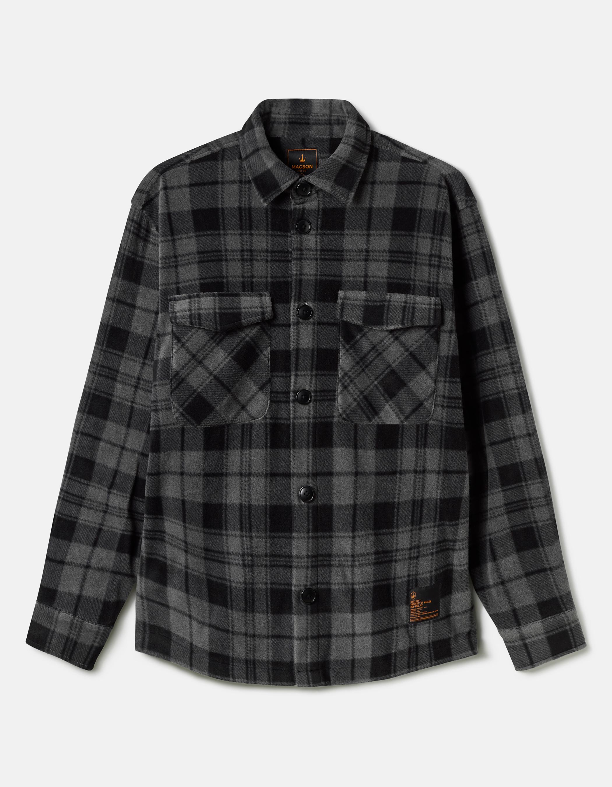 Plaid lumberjack style overshirt